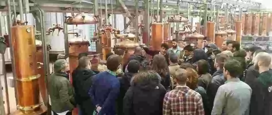 Alumnos de Hostelería de la Cámara de Comercio de Madrid visitan las instalaciones de Orujos Panizo