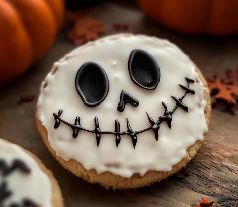 Galletas de Halloween de chocolate blanco y Crema con Orujo Panizo