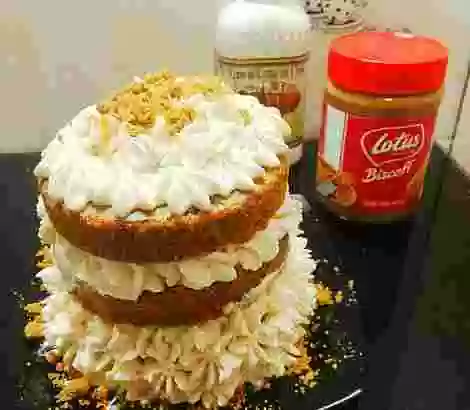 Tarta de galletas Lotus y Crema de Orujo Panizo